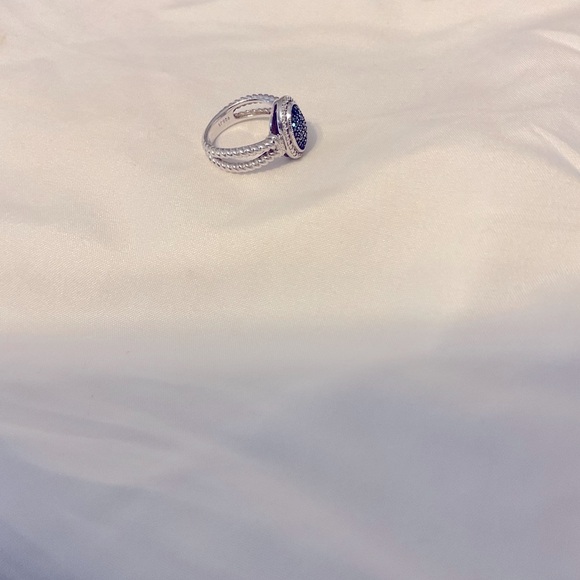 AFFINITY BLUE DIAMOND RING - Picture 4 of 5